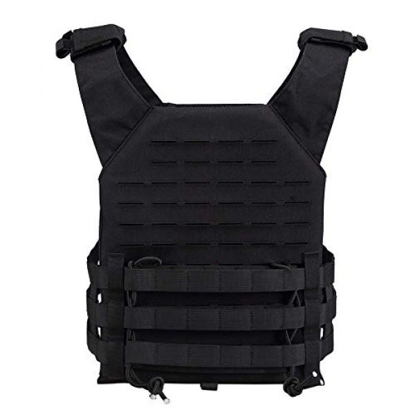 OneTigris Airsoft Tactical Vest 3 OneTigris Black Tactical Vest & Chest Rig Set