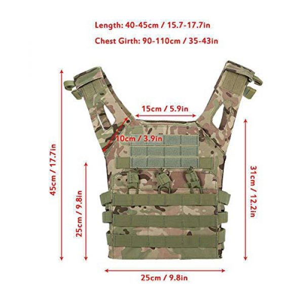 GXYWAN Airsoft Tactical Vest 3 GXYWAN Tactical Vest, Ghost Anti-War Vest Combat Uniform Camouflage Line Vest (Black)