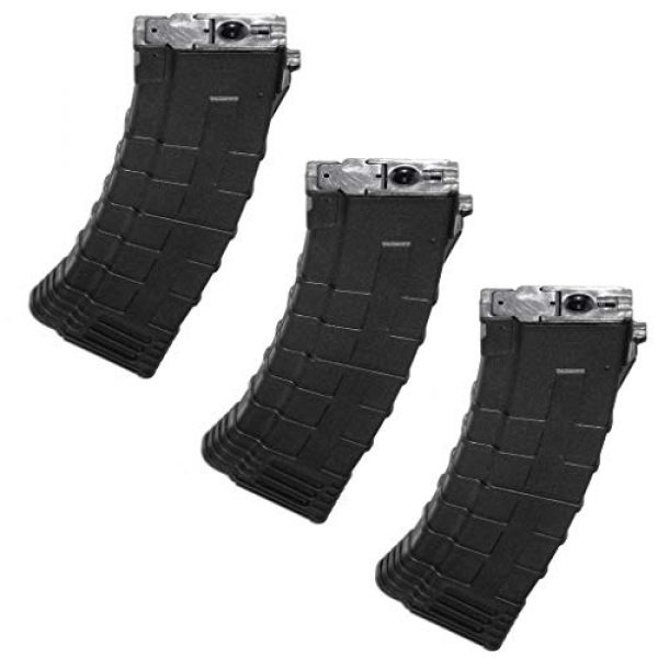 Airsoft Gang Airsoft Gun Magazine 1 Airsoft Parts CYMA 3pcs 500rd Polymer Hi-Cap Magazine for CYMA APS D-Boys ICS JG G&P Tokyo Marui AK Series AEG Black