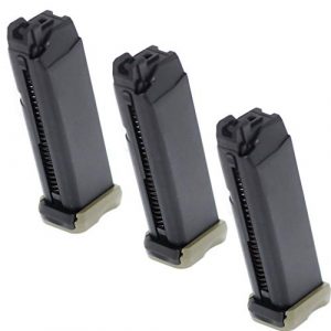 Airsoft Gang Airsoft Gun Magazine 1 Airsoft Parts APS 3pcs 23rd CO2 Magazine for ACP601 ACP606 A-Cap Z1-Cap Black Hornet Dragonfly Scorpion Shark Spyder X1-Cap/Tokyo Marui/WE/Armorer Works Black/Green OD
