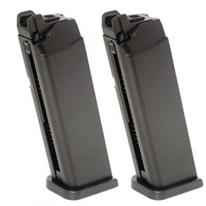 Airsoft Gang Airsoft Gun Magazine 1 Airsoft Parts APS 2pcs 23rd Top Gas Turbo Magazine for Marui/APS Dragonfly D-MOD GBB Pistol