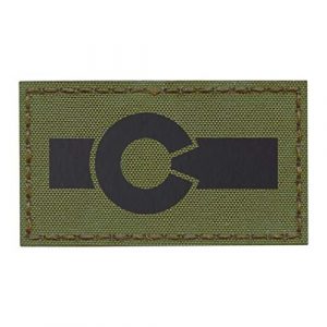 Tactical Freaky Airsoft Morale Patch 1 Colorado Flag IR NWU Type 3 AOR2 2x3.5 Infrared Flag IFF Tactical Morale Touch Fastener Patch