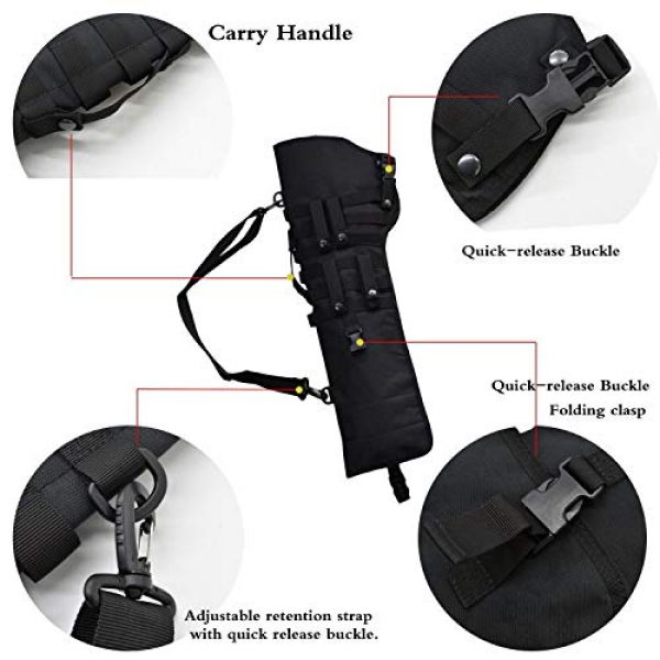 JFFCE Rifle Case 3 JFFCE Tactical Adjustable Shotgun Scabbard Tactical Rifle Scabbard Sling Case Bag Gun Storage Pouch for Outdoor Hunting