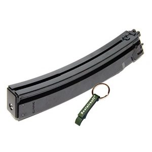 WE Airsoft Gun Magazine 1 WE 45rds Gas Magazine For APACHE MP5 MP5K MP5A2 GBB SMG Ver.2 V2 -Mobile Ring Included