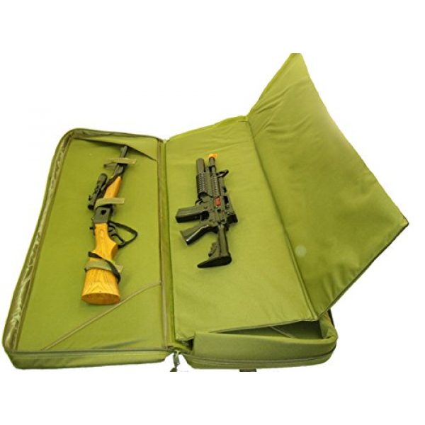 Explorer Cases Rifle Case 6 Explorer PAT3 Military Outdoor Clothing Ranger Double 3 Rifles Weapon Gun Case Padded long Tactical Carrying Military Backpack Bag with YKK Zippers with Storage MOLLE Pouches 4 Pistol Cases