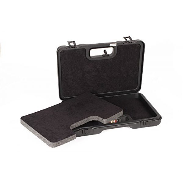 Negrini Cases Pistol Case 4 Negrini Cases 2023UTS/4839 Handgun Case (1 Gun), Black/Black
