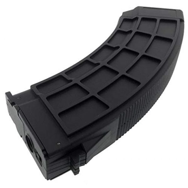 SportPro Airsoft Gun Magazine 7 SportPro 520 Round Polymer Thermold Waffle High Capacity Magazine for AEG AK47 AK74 Airsoft - Black