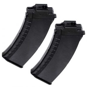 Generic Airsoft Gun Magazine 1 Airsoft Spare Parts Battleaxe 2pcs 70rd Mid-Cap Magazine for Tokyo Marui Next Gen Gen2 AK EBB Black