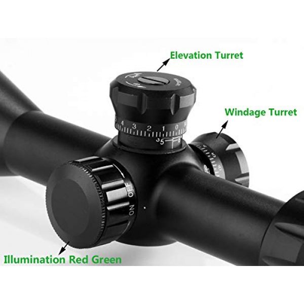 Marcool Rifle Scope 4 Marcool AK Riflescopes 3-18x50 FFP HD Glass Aim Red Dot Tactical Hunting Optical Sight Rifle Scope