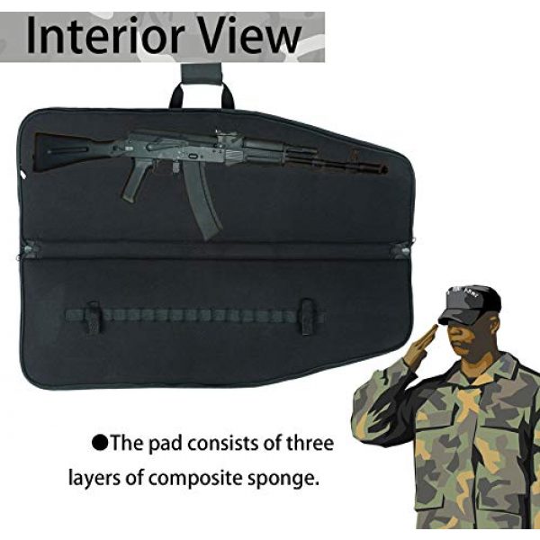 SW SOWLAND Rifle Case 6 SW SOWLAND Soft Rifle-Case Gun Bag - Tactical Outdoor Carbine Padded Cases with 4 Pockets 36" 42"