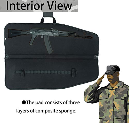 SW SOWLAND Rifle Case 6 SW SOWLAND Soft Rifle-Case Gun Bag - Tactical Outdoor Carbine Padded Cases with 4 Pockets 36" 42"