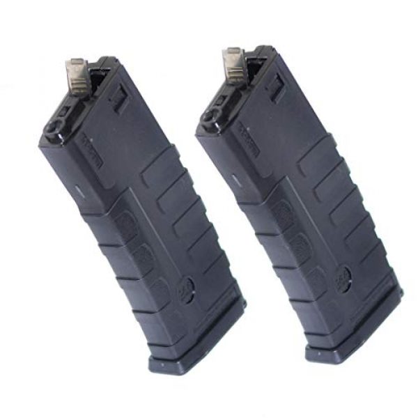 Generica Airsoft Gun Magazine 1 Airsoft Spare Parts CAA 2pcs 360rd Mag Hi-Cap Magazine for ICS D-Boys Tokyo Marui M4 M16 Series M4 M16 Black