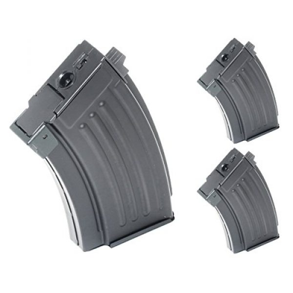 Airsoft Shopping Mall Airsoft Gun Magazine 1 Airsoft Shooting Gear 3pcs 230rd Mag Short Type Hi-Cap Magazine For AK-Series AEG Black