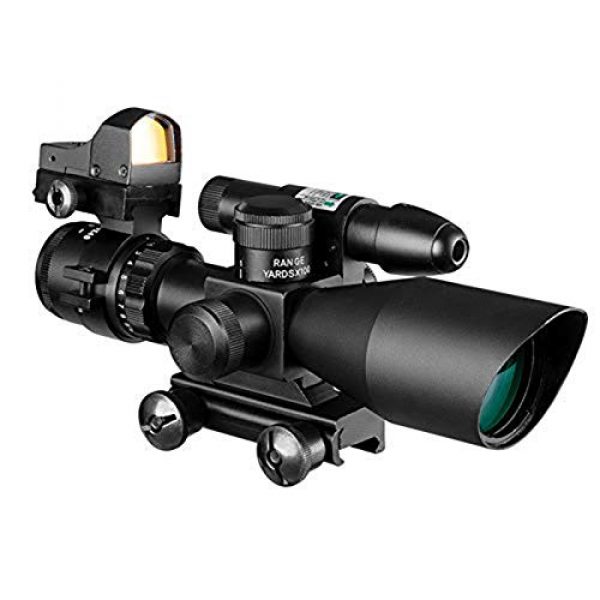 Robin Hunting Rifle Scope 1 Robin Hunting Tactical 2.5-10x40 Rifle Scope Combo with Mini Holographic Red Dot Sight and Weaver Picatinny Rail Mount Adapter