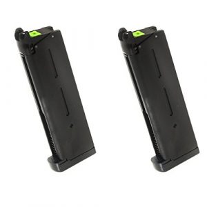 Airsoft Shopping Mall Airsoft Gun Magazine 1 Airsoft Shooting Gear APS 2pcs 25rd Turbo Magazine for Tokyo Marui 1911 APS Marcux Crxius GBB Pistol