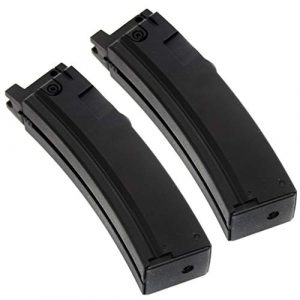 Airsoft Gang Airsoft Gun Magazine 1 Airsoft Parts Well 2pcs 22rd Mag Short Type Magazine for MP5K G55 Series GBB SMG