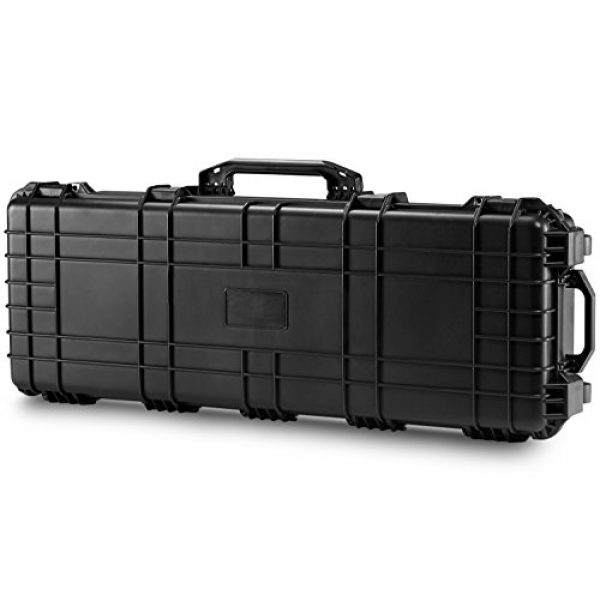 GDT Rifle Case 3 GDT 43-inch Oversized Rifle Gun Case, All Weather Water-Proof Safety Hard Case with Wheels and Cuttable Foam, Watertight, Airtight, Great for Rifle, Gun, Bow, Camera and Electronic Keyboard Storing