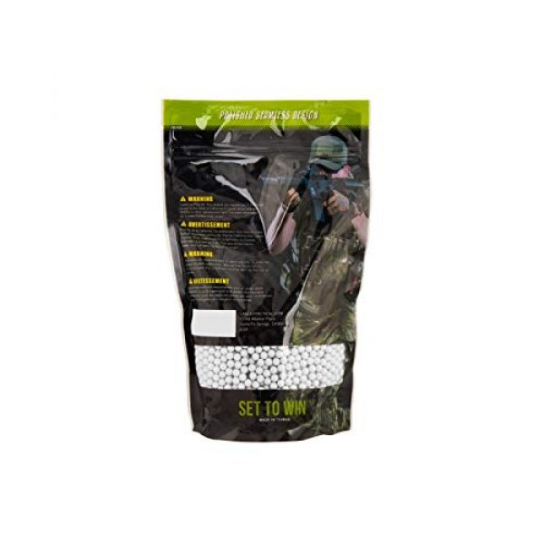 Lancer Tactical Airsoft BB 2 Lancer Tactical Eco-Ammo 0.40g BBS White 2500 ct for Airsoft High FPS Performance Biodegradable