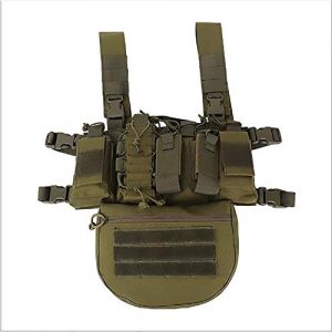 WEQ Airsoft Tactical Vest 1 WEQ Outdoor Tactical Vest Ultra-Light Breathable Modular Combat Training Vest Outdoor Combat Chest Vest Hanging Adjustable (Color : #E)