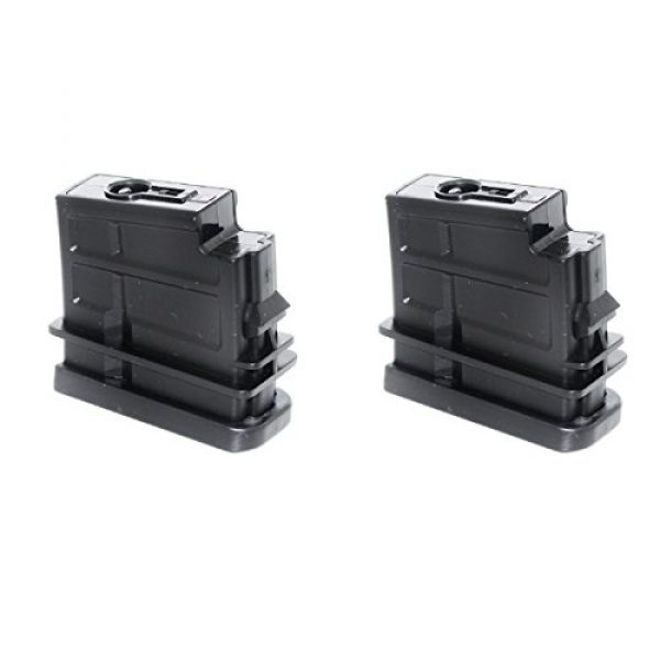 Airsoft Shopping Mall Airsoft Gun Magazine 1 Airsoft Shooting Gear 2pcs 16rd Mag Short Type Magazine For Jing Gong (JG) SL8 G36 AEG Black