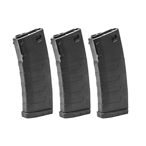 KWA Airsoft Gun Magazine 1 KWA K400 ERG 400 rd. AEG High Capacity Magazine - 3 Pack (Black)
