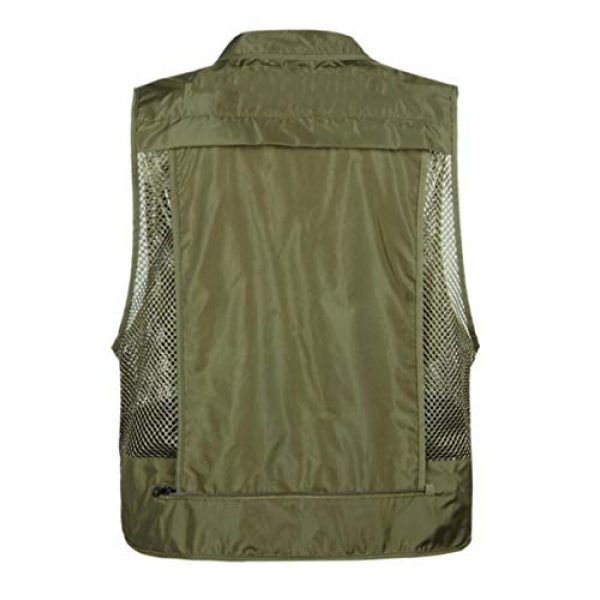 DAFREW Airsoft Tactical Vest 2 DAFREW Men Outdoor Sport Multi-Pocket Mesh Vest Fly Fishing Photography Shooting Travel Quick-Dry Jacket Waistcoat (Color : Shallow Army Green, Size : M)