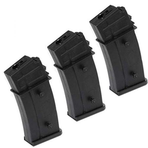Airsoft Gang Airsoft Gun Magazine 1 Airsoft Parts Battleaxe 3pcs 470rd Hi-Cap Mag Magazine for CYMA, Classic Army, ARES, S&T, JG, Elite Force, Tokyo Marui G36 AEG Black