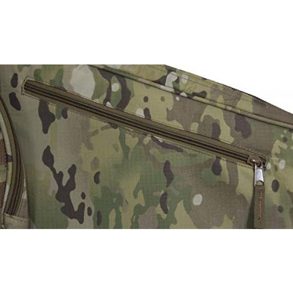 Flying Circle Rifle Case 5 Flying Circle Gear Scoped Carbine Case - MOLLE Compatible - Extra Thick Padding - Locking Zippers on Weapon Compartment - Holds Carbine Rifles Up To 33.5" in Length - 35" x 12.5" x 2.5"