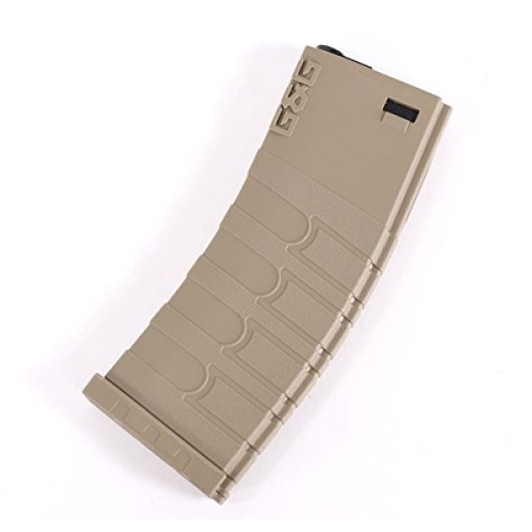 G&G Airsoft Gun Magazine 2 G&G GR16 120-ROUND MID-CAP 6mm Airsoft AEG MAGAZINE (Tan, 5pk)