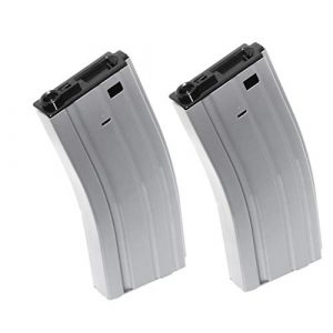 Generica Airsoft Gun Magazine 1 Airsoft Spare Parts CYMA 2pcs 350rd Hi-Cap Mag Magazine for D-Boys Classic Army WE SRC JG E&C CYMA Tokyo Marui M4 M16 Series AEG Grey