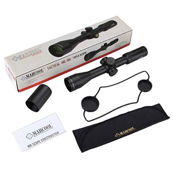 Marcool Rifle Scope 7 Marcool ALT HD 4.5-18X44 SFL Iluminator Tactical Long Range Military Surplus Rifle Scope Optics Optical Scope for Hunting