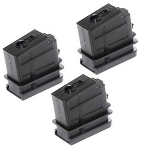 Airsoft Gang Airsoft Gun Magazine 1 Airsoft Parts 3pcs 16rd Mag Short Type Magazine for Jing Gong (JG) SL8 G36 AEG Black