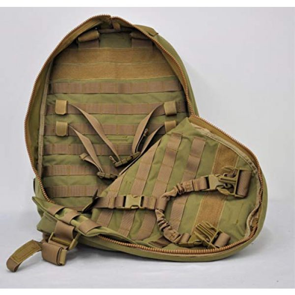 SOETAC Tactical Backpack 4 Cordura Molle System Bag Carrier Combat Army Gear Quick Release Military Invisible Tactical Vest Backpack (TAN)
