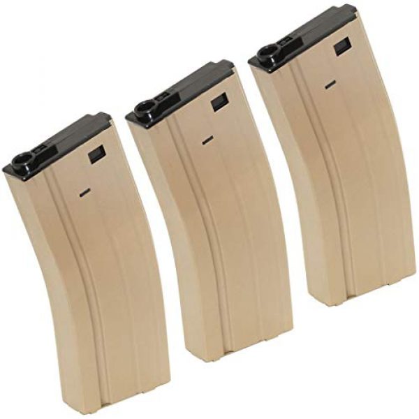 Generica Airsoft Gun Magazine 1 Airsoft Spare Parts CYMA 3pcs 140rd Mid-Cap Mag Magazine for D-Boys Classic Army WE SRC JG E&C CYMA Tokyo Marui M4 M16 Series AEG Dark Earth Tan