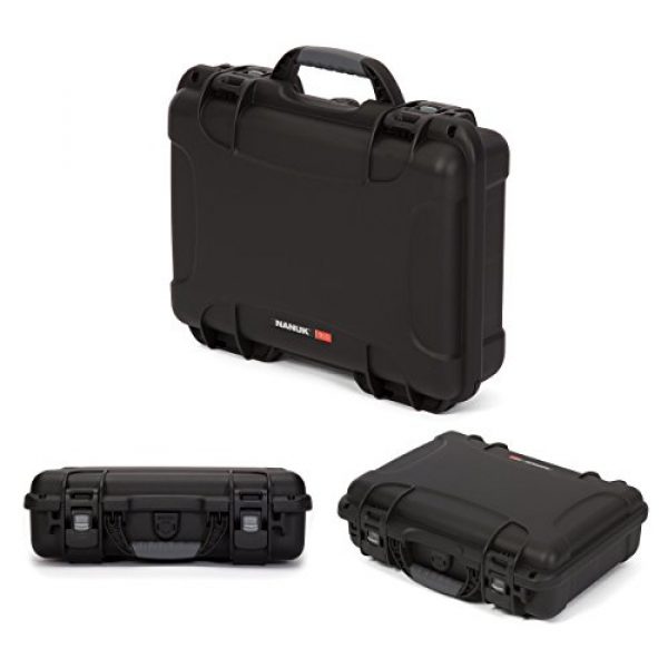 Nanuk Pistol Case 3 Nanuk 910 2UP Waterproof Hard Case w/Custom Foam Insert for Glock Pistols - Black