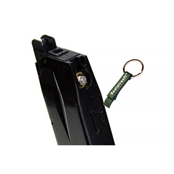 WE Airsoft Gun Magazine 2 WE 30rds P226 Airsoft Gas Magazine For P Viruses GBB Pistol (Black) -Mobile Ring Included