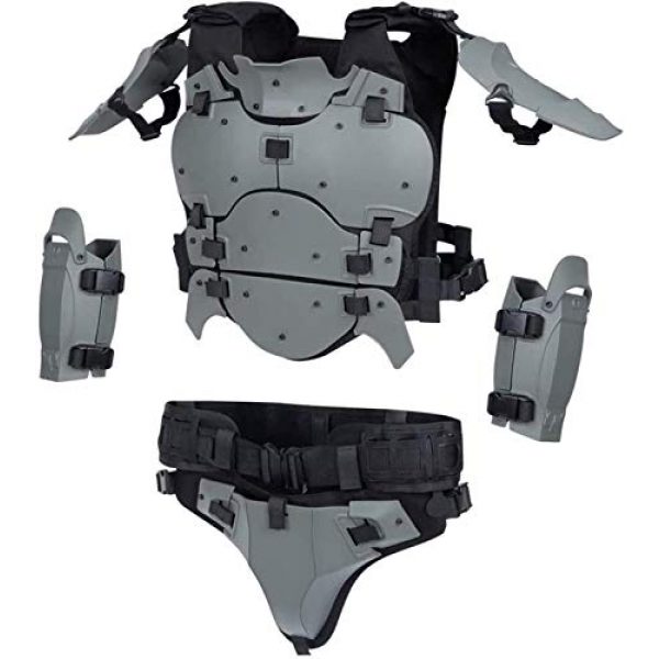 EBWLI Airsoft Tactical Vest 3 EBWLI Paintball Helmet and Armor Set, Hunting Paintball Protective Carrier Shooting Accessories with Waist Belt, for Airsoft/Nerf Game/Paintball,Black (Color : Gray)