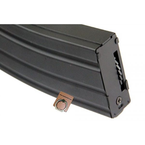 CYMA Airsoft Gun Magazine 3 CYMA M4 Metal Hi-Cap 350rds Magazine for Airsoft Marui G&P Standard AEG X 3PCS -Mobile Ring Included