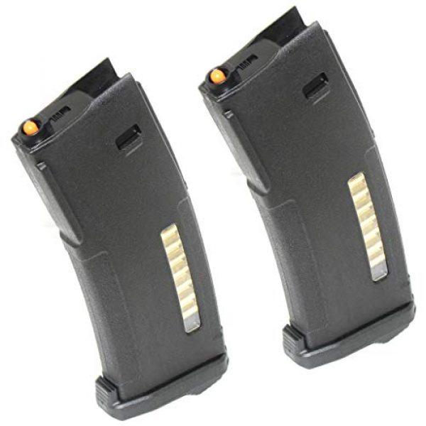 Airsoft Gang Airsoft Gun Magazine 1 Airsoft Parts PTS 2pcs 30/120rd Mag EPM Magazine for Tokyo Marui Recoil Shock Next Generation M4 Scar 416D AEG Black
