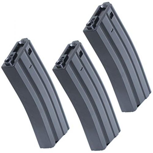 Airsoft Gang Airsoft Gun Magazine 1 Airsoft Parts E&C 3pcs 300rd Hi-Cap Mag Magazine for M4 M16 Series AEG Black