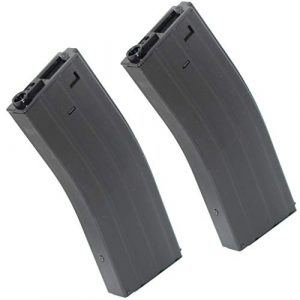 Generica Airsoft Gun Magazine 1 Airsoft Spare Parts CYMA 2pcs 350rd Wire-Winding Flash Mag Magazine for M4 M16 Series AEG BK