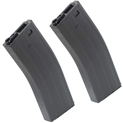 Generica Airsoft Gun Magazine 1 Airsoft Spare Parts CYMA 2pcs 350rd Wire-Winding Flash Mag Magazine for M4 M16 Series AEG BK