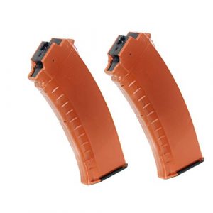 Generic Airsoft Gun Magazine 1 Airsoft Spare Parts 2pcs 60rd Mid-Cap Magazine for Tokyo Marui Next Gen AK AEG Brown