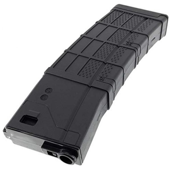 SportPro Airsoft Gun Magazine 5 SportPro CYMA 200 Round Polymer Thermold Waffle Medium Capacity Magazine for AEG M4 M16 Airsoft - Black