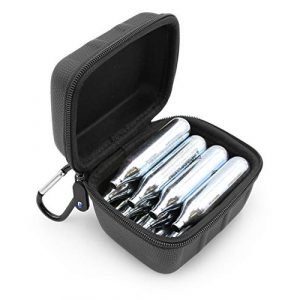 CASEMATIX Air Gun CO2 Holder 1 CASEMATIX CO2 Cartridges 12g Holder Case Fits 8 16 12 Gram CO2 Cartridge Refills for Crosman, Umarex, Daisy, Leland and More Air Rifle, Air Pistol and Airsoft Pellet Gun C02 Cartridges for BB Gun