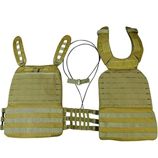 JFFCE Airsoft Tactical Vest 3 JFFCE Tactical Vest Fully Adjustable for Shooting Hunting Outdoor Activities