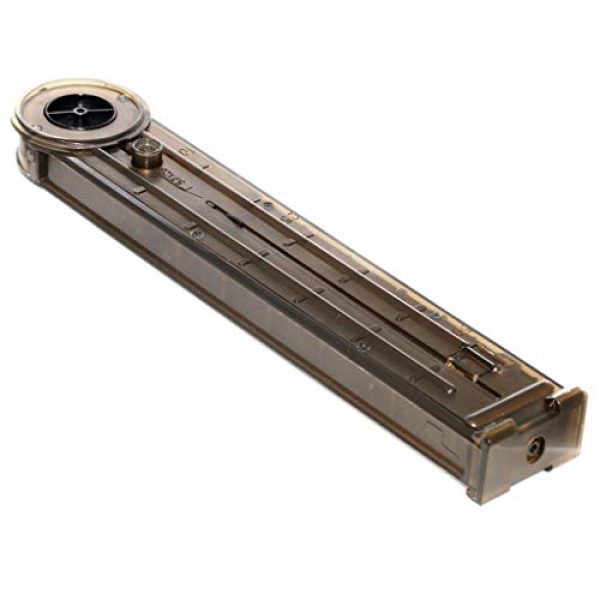 Generica Airsoft Gun Magazine 1 Airsoft Spare Parts CYMA 280rd Mag Hi-Cap Magazine for CYMA/Classic Army/King Arms/Tokyo Marui/JG P90 Series AEG Transparent Brown