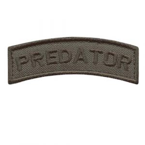 LEGEEON Airsoft Morale Patch 1 LEGEEON Predator Shoulder Tab Ranger Green Movie Military Morale Tactical Touch Fastener Patch