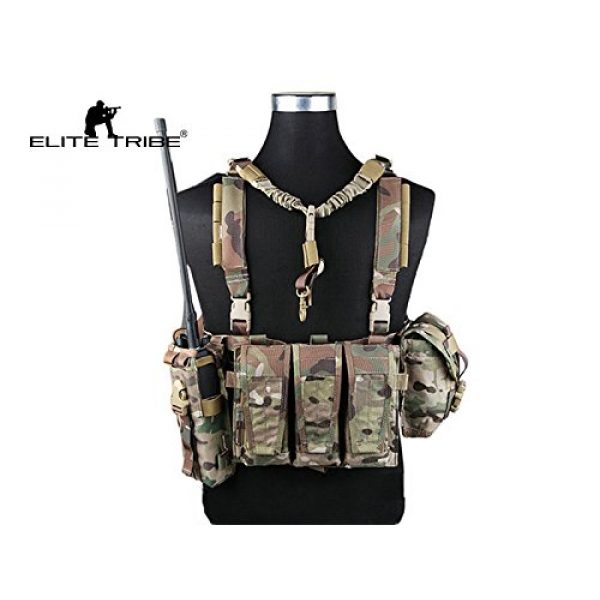 Paintball Equipment Airsoft Tactical Vest 4 Paintball Equipment Emerson Molle System Low Profile Chest Rig Multicam MC