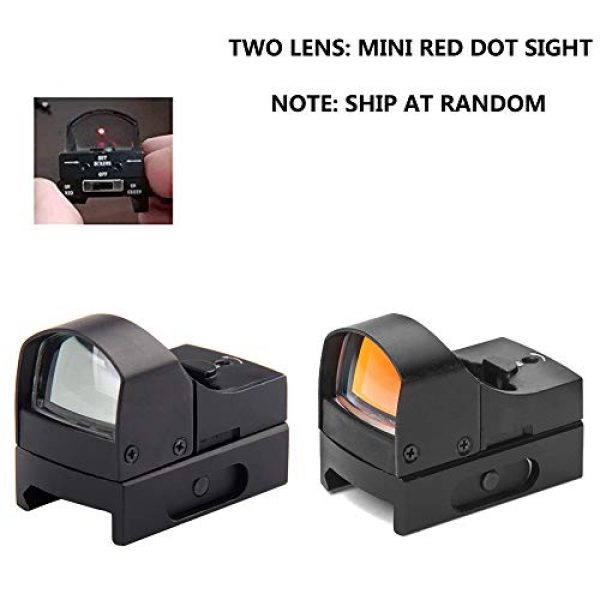 Robin Hunting Rifle Scope 5 Robin Hunting Tactical 2.5-10x40 Rifle Scope Combo with Mini Holographic Red Dot Sight and Weaver Picatinny Rail Mount Adapter